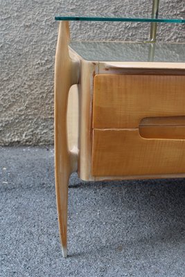 Chest of Drawers in Maple and Brass by Silvio Cavatorta, Italy, 1950s-EH-1058655