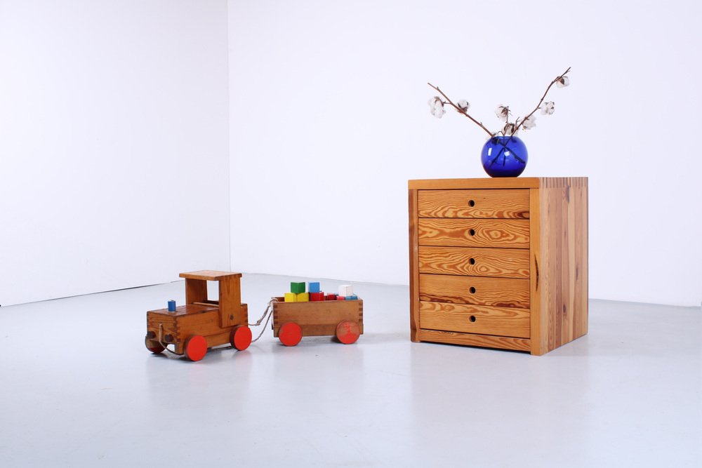 Chest of Drawers in Pinewood by Ate Van Apeldoorn for Houtwerk Hattem, 1960s