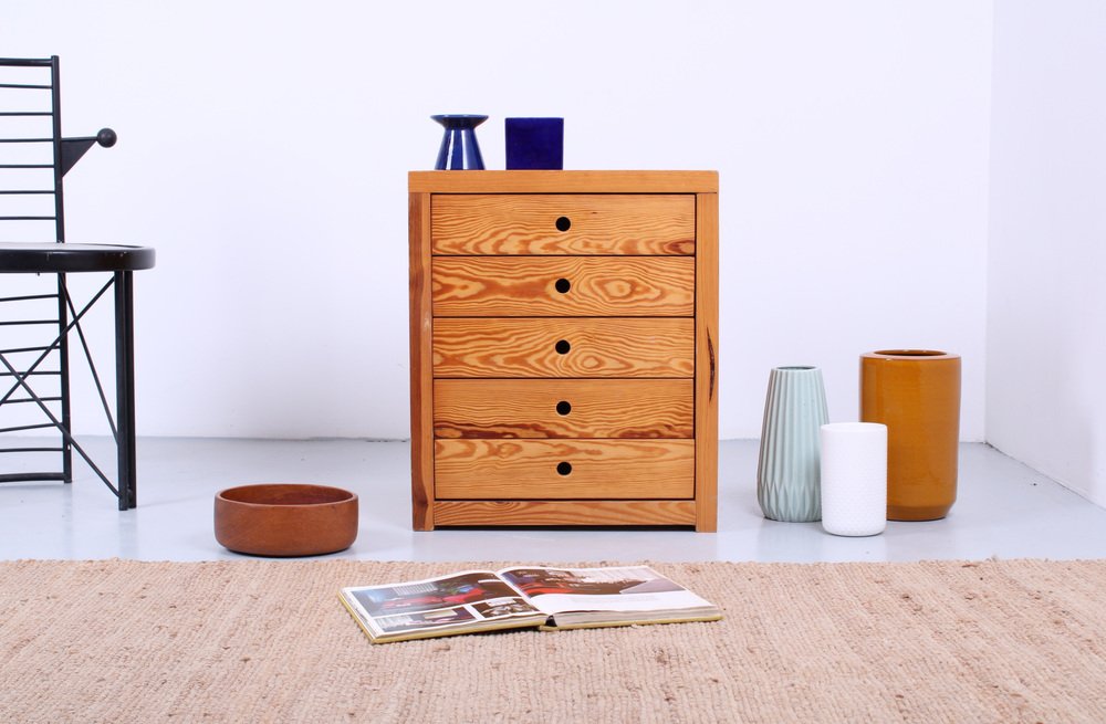 Chest of Drawers in Pinewood by Ate Van Apeldoorn for Houtwerk Hattem, 1960s