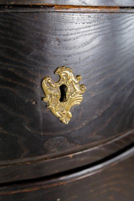 Chest of Drawers in Stained Oak with Brass, 1700s-UY-1723429