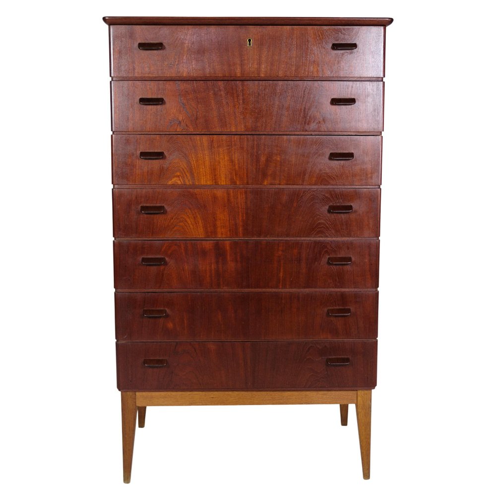 Chest of Drawers in Teak and Oak attributed to Børge Mogensen, 1960s