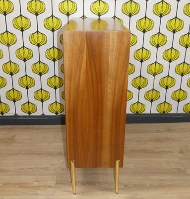 Chest of Drawers in Walnut and Glass, 1960s-AFE-1772402