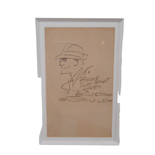 Chester Gould, Dick Tracy, 1987, Pencil on Paper, Framed