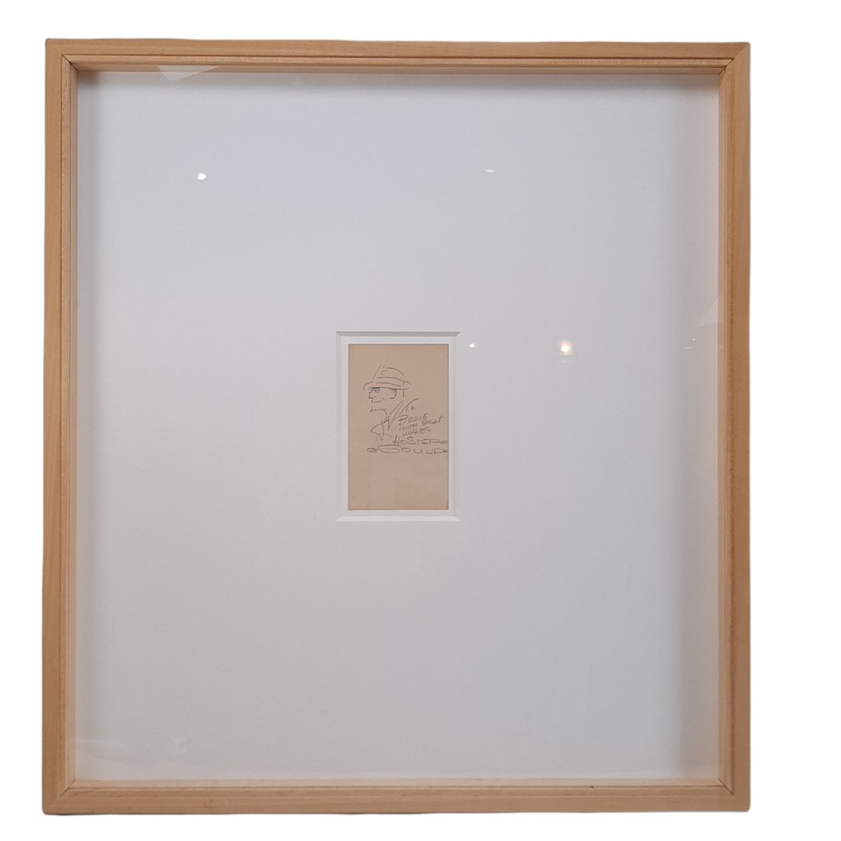 Chester Gould, Dick Tracy, 1987, Pencil on Paper, Framed