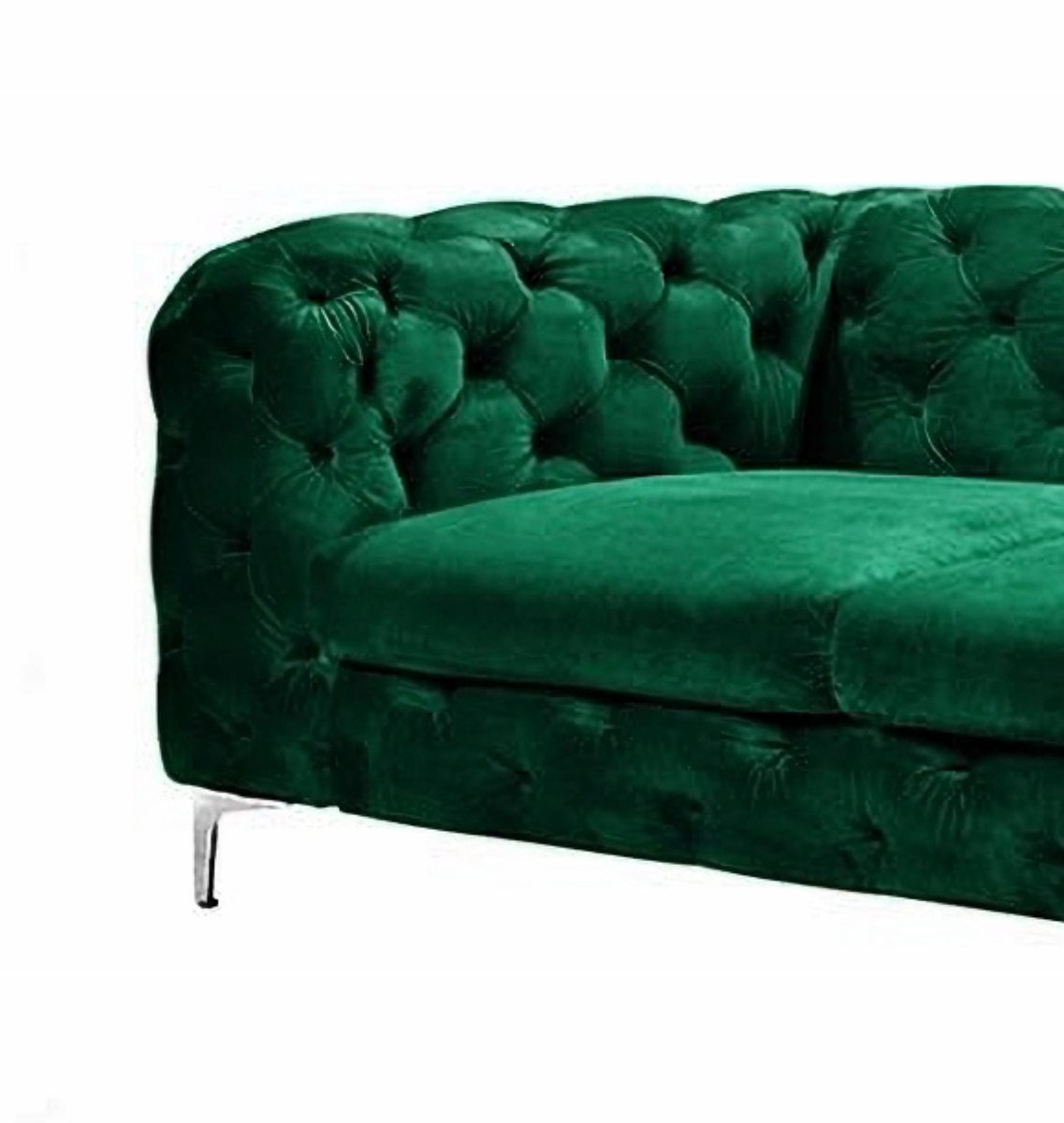 Chester Two-Seater Sofa in Green Velvet by Europa Antiques