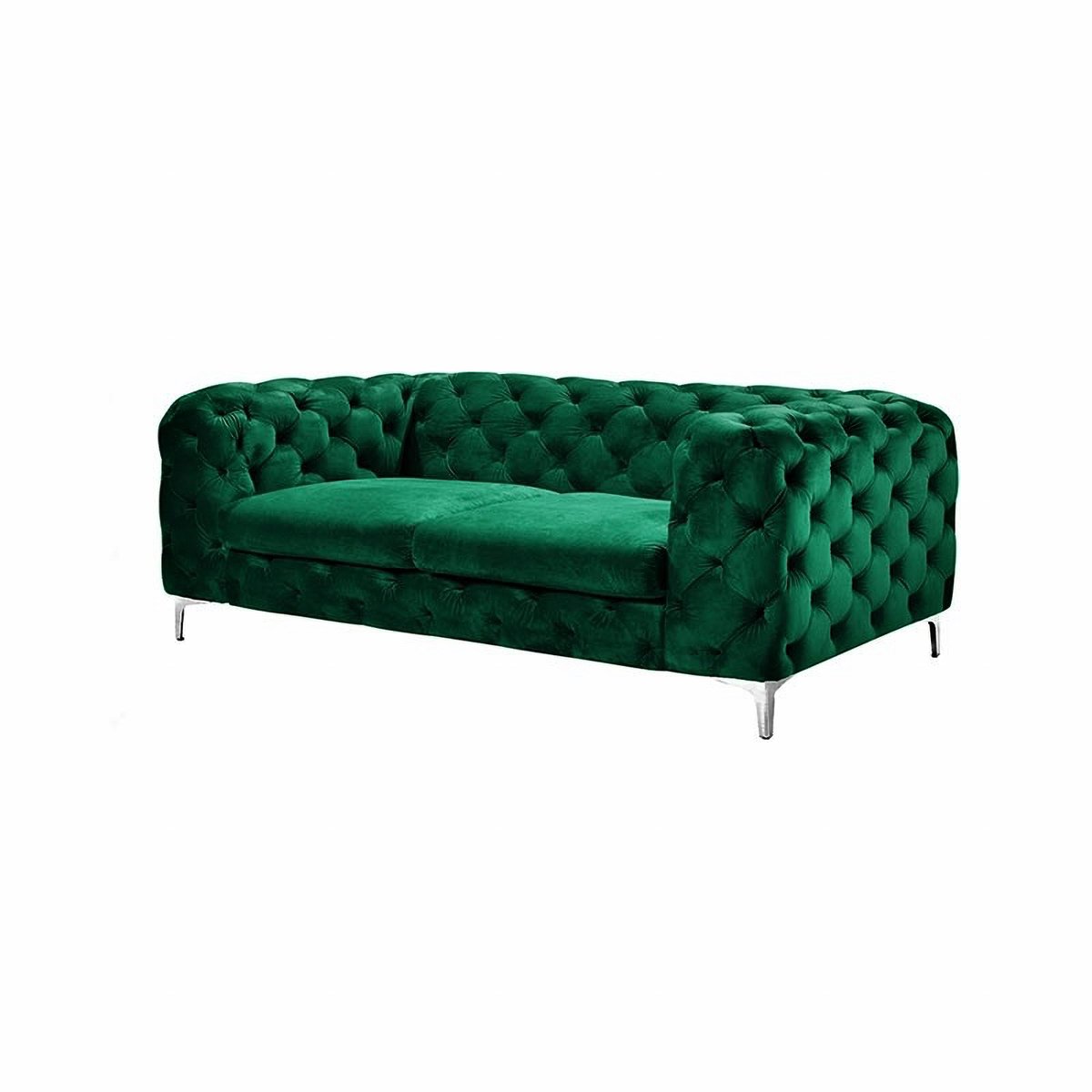 Chester Two-Seater Sofa in Green Velvet by Europa Antiques