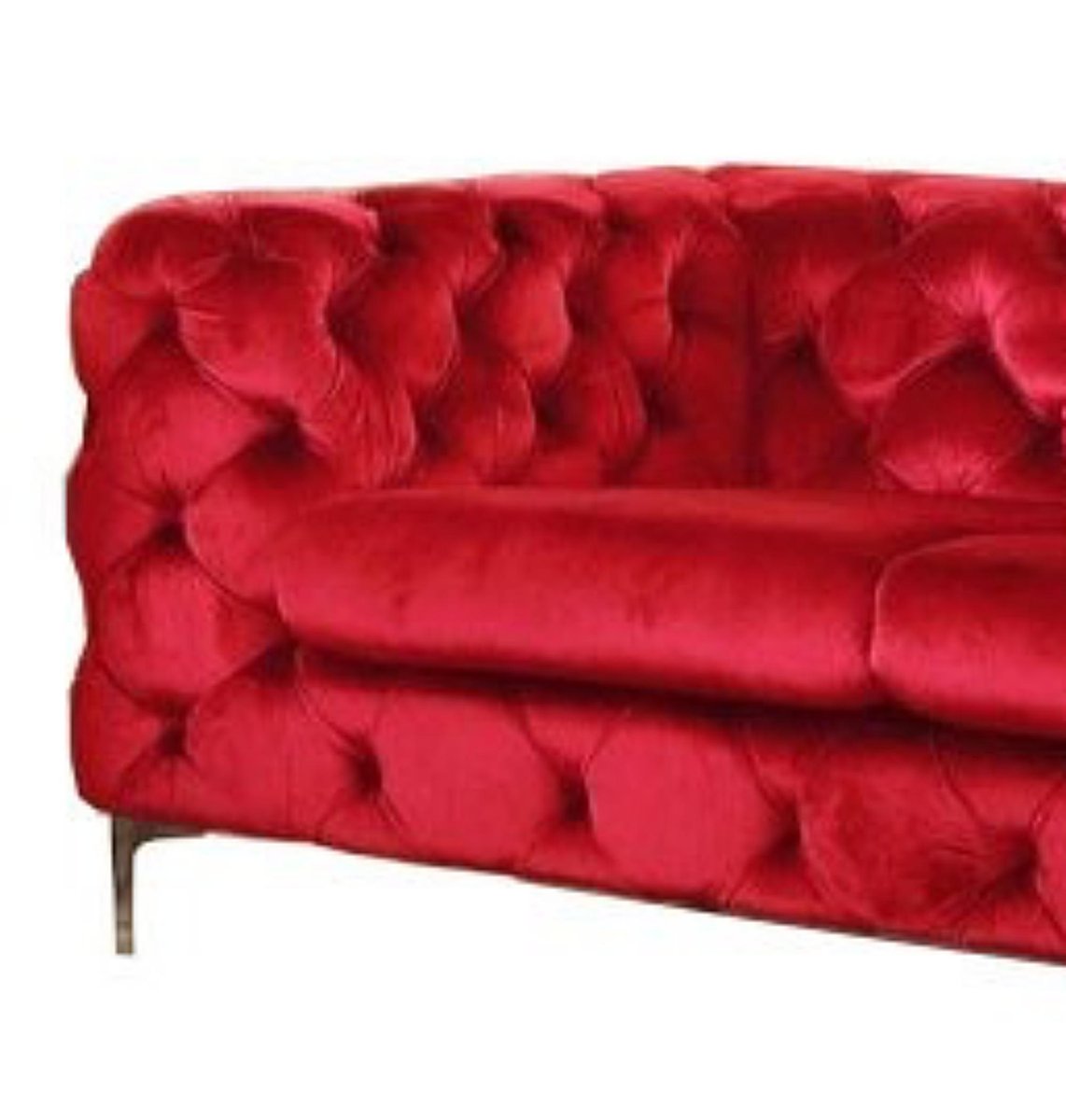 Chester Two-Seater Sofa in Red Wine Velvet by Europa Antiques