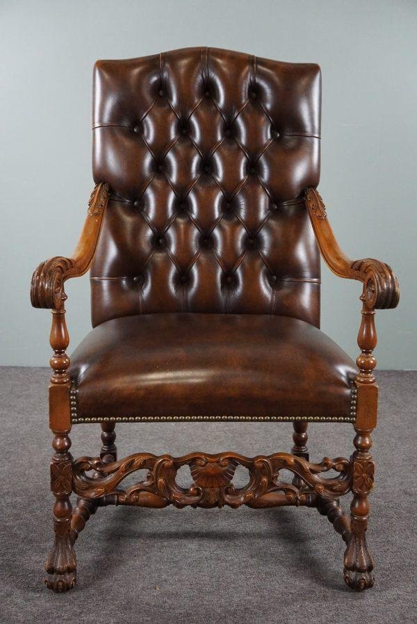 Chesterfield Armchair in Leather