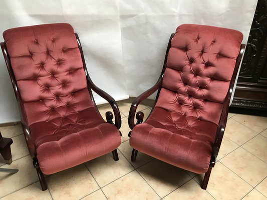 Chesterfield Armchairs, 1970s, Set of 2-WQQ-1239136