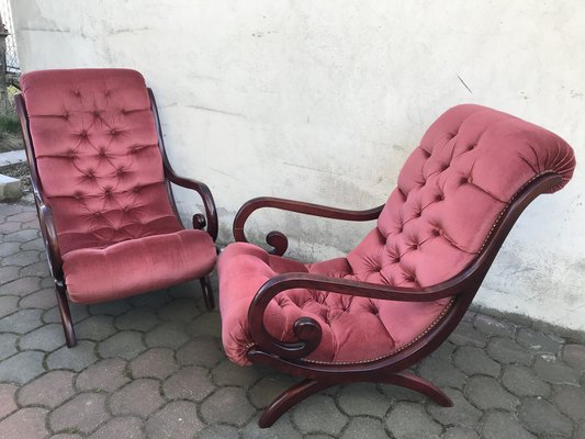 Chesterfield Armchairs, 1970s, Set of 2-WQQ-1239136