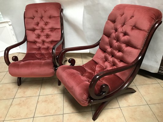 Chesterfield Armchairs, 1970s, Set of 2-WQQ-1239136