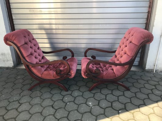 Chesterfield Armchairs, 1970s, Set of 2-WQQ-1239136