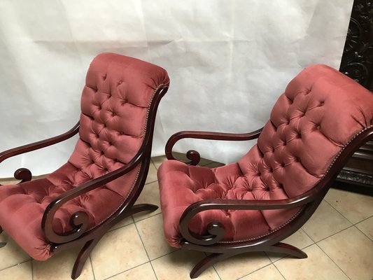 Chesterfield Armchairs, 1970s, Set of 2-WQQ-1239136