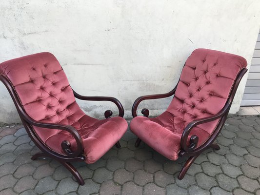 Chesterfield Armchairs, 1970s, Set of 2-WQQ-1239136