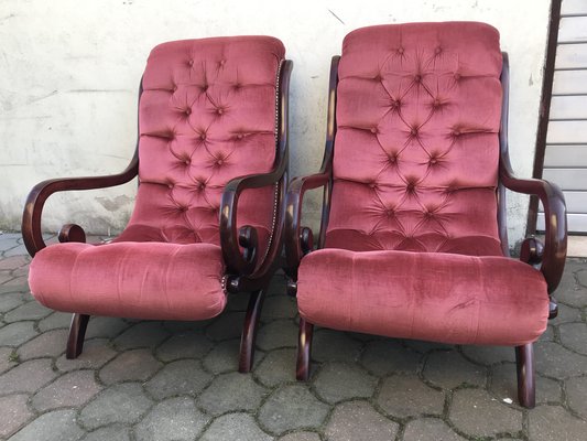 Chesterfield Armchairs, 1970s, Set of 2-WQQ-1239136