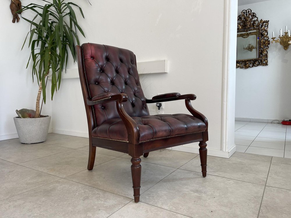 Chesterfield Leather Armchair