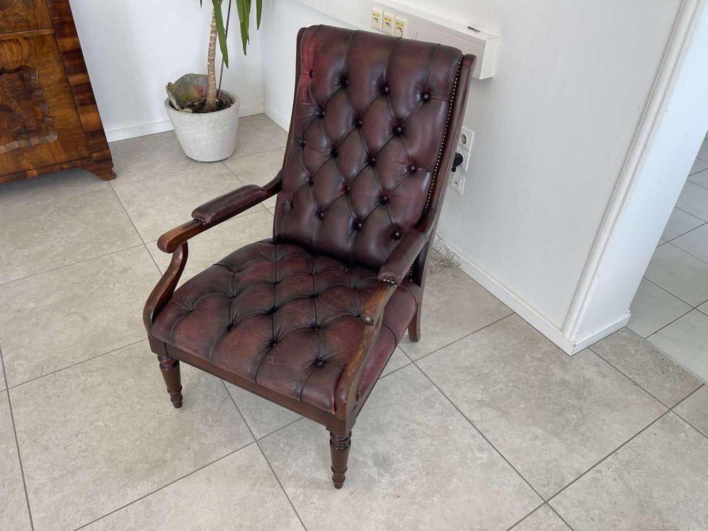 Chesterfield Leather Armchair