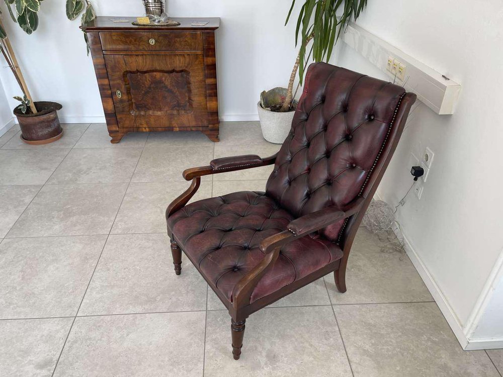 Chesterfield Leather Armchair