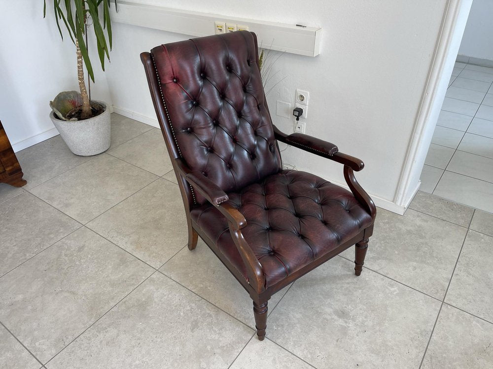 Chesterfield Leather Armchair