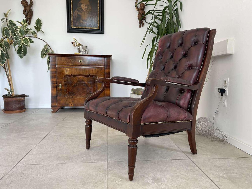 Chesterfield Leather Armchair