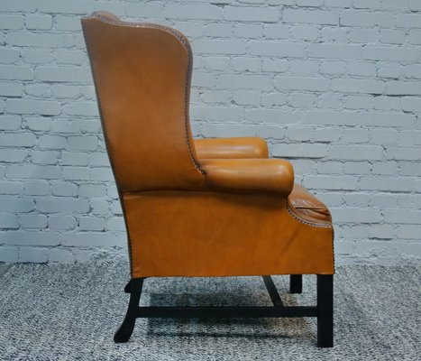 Chesterfield Wingback Armchair, England, 1960s-QFD-971832