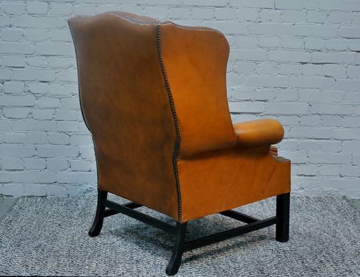 Chesterfield Wingback Armchair, England, 1960s-QFD-971832