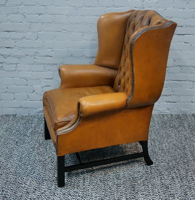 Chesterfield Wingback Armchair, England, 1960s-QFD-971832