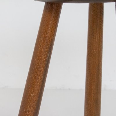 Chestnut Wood Stool, 1970s-SXX-1168221