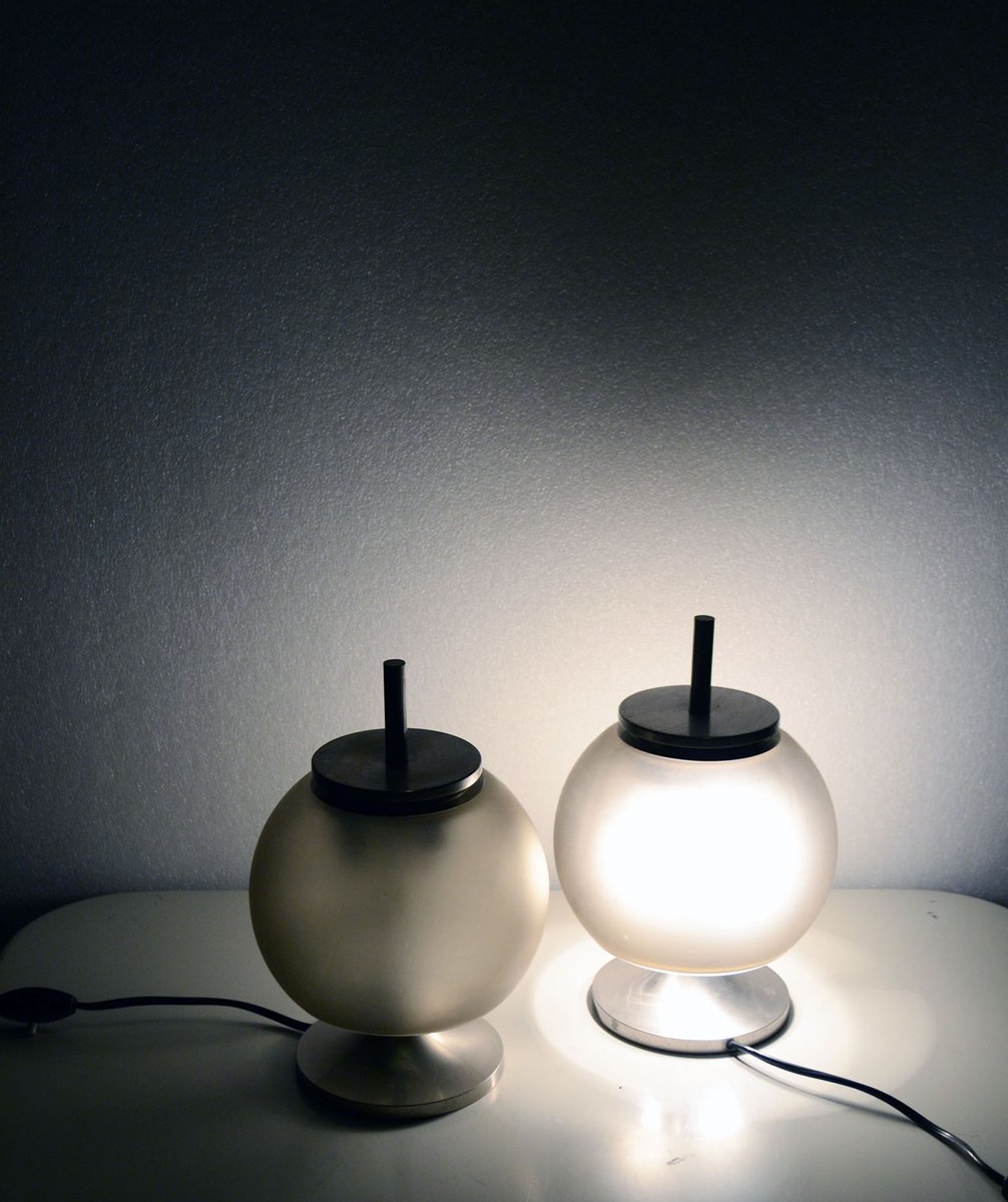 Chi Table Lamps by Emma Gismondi Schweinberger for Artemide, 1962, Set of 2