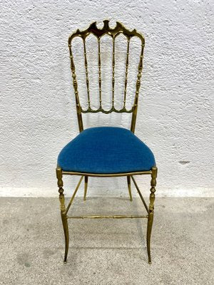 Chiavari Brass Dining Chair, 1970s-ZFK-2041323