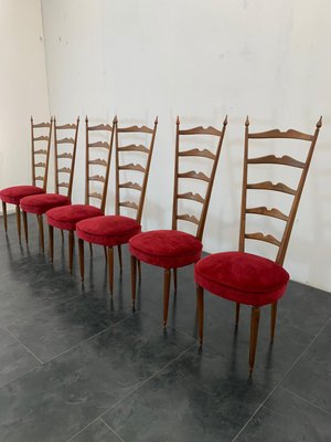 Chiavarina Chairs, 1960s, Set of 6-IJR-1075221