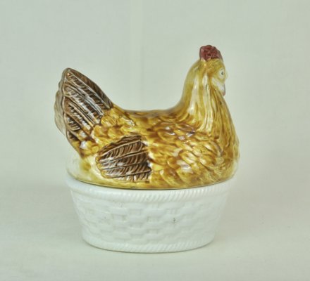 Chicken-Shaped Egg Cup with White Base, 1970s-ROJ-2041184