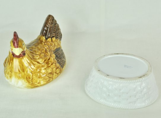 Chicken-Shaped Egg Cup with White Base, 1970s-ROJ-2041184