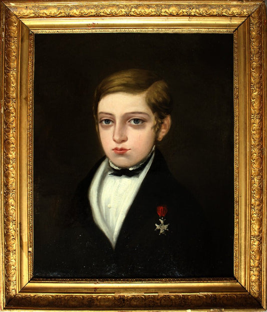 Child Portrait, 1840, Oil on Canvas, Framed