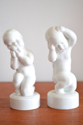 Children Figurines by Svend Lindhart for Bing & Grondahl, 1970s, Set of 2-OV-843689