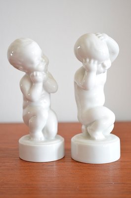 Children Figurines by Svend Lindhart for Bing & Grondahl, 1970s, Set of 2-OV-843689