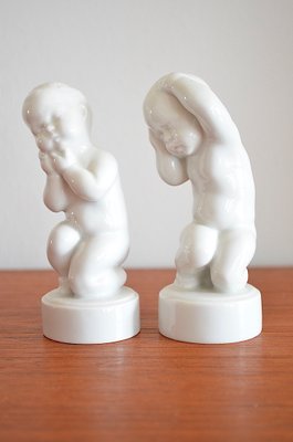 Children Figurines by Svend Lindhart for Bing & Grondahl, 1970s, Set of 2-OV-843689