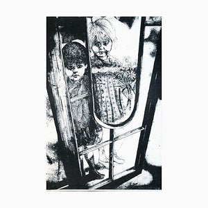 Children - Original Lithograph by G. De Stefano - 1970 ca. 1970s-ZCI-761772