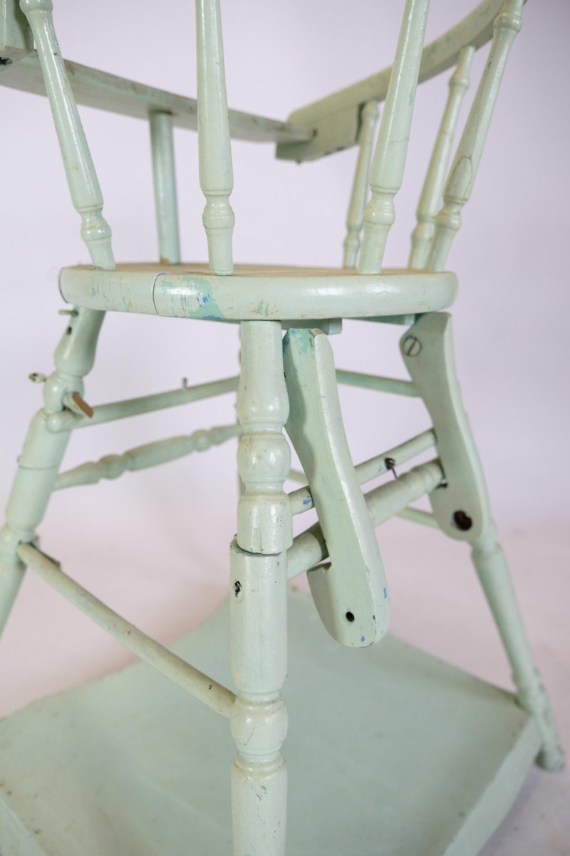 Children's Chair in Light Blue Color, 1920s