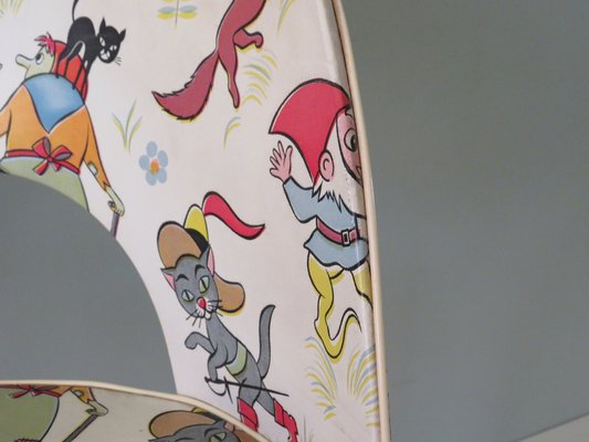 Children's Chair with Fairytale Skai Upholstery, 1950s-UKG-1240956