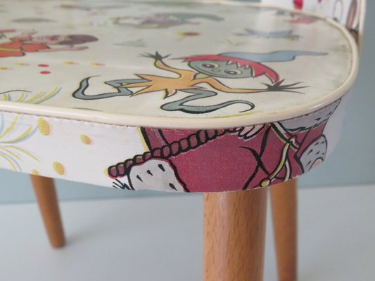 Children's Chair with Fairytale Skai Upholstery, 1950s-UKG-1240956