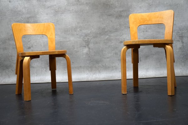 Children's Chairs by Alvar Aalto for Artek, 1960s, Set of 2-CIP-1743100