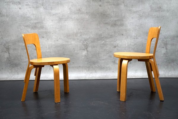 Children's Chairs by Alvar Aalto for Artek, 1960s, Set of 2-CIP-1743100