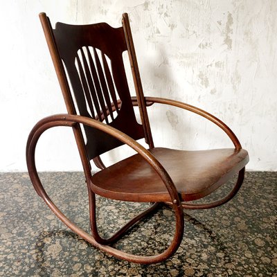 Children's Rocking Chair from Jacob & Josef Kohn, Austria, Early 1900s-BVG-968656