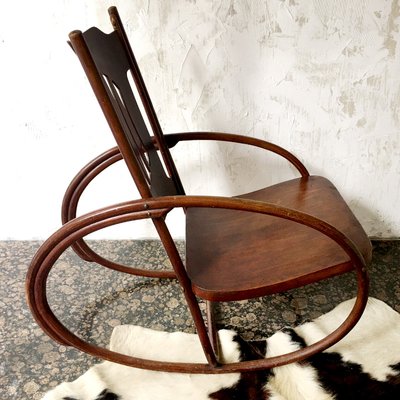 Children's Rocking Chair from Jacob & Josef Kohn, Austria, Early 1900s-BVG-968656