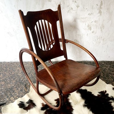 Children's Rocking Chair from Jacob & Josef Kohn, Austria, Early 1900s-BVG-968656