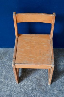 Children's Table and Chairs, 1960s, Set of 4-AIU-1704830