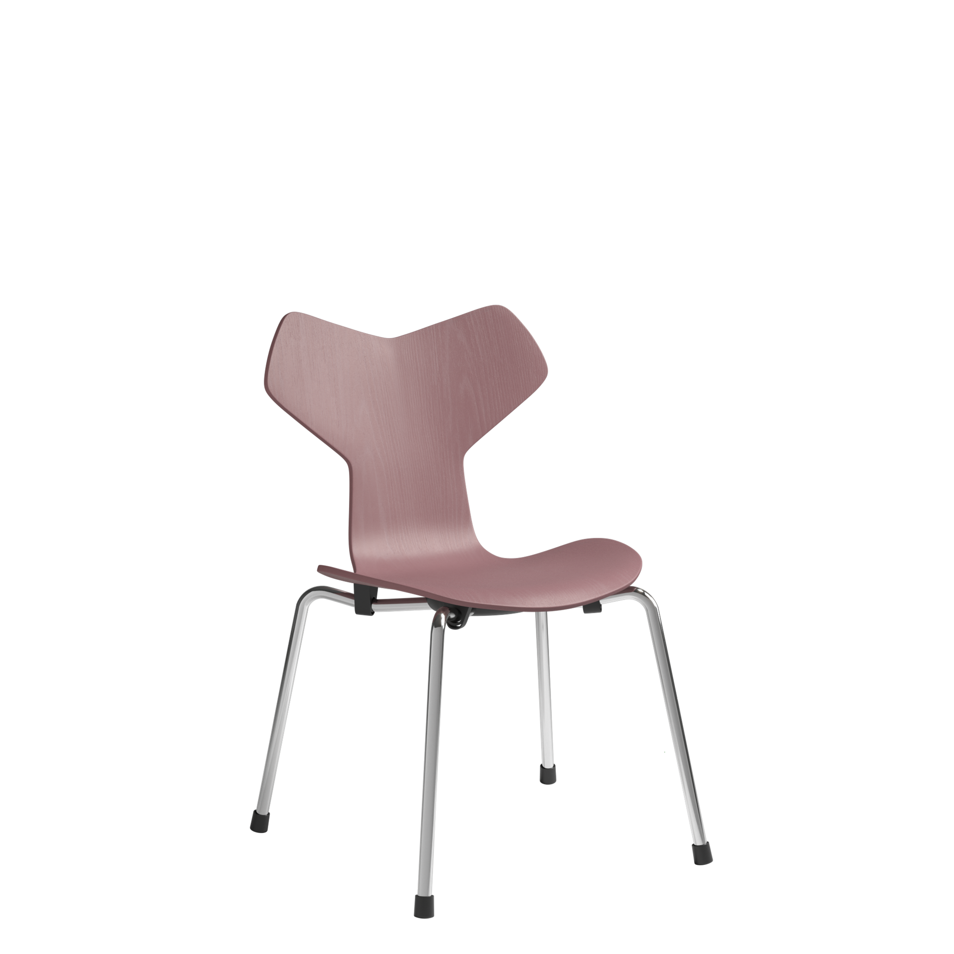 Grand Prix Children's Chair by Fritz Hansen #Chrome/630 Wild Rose