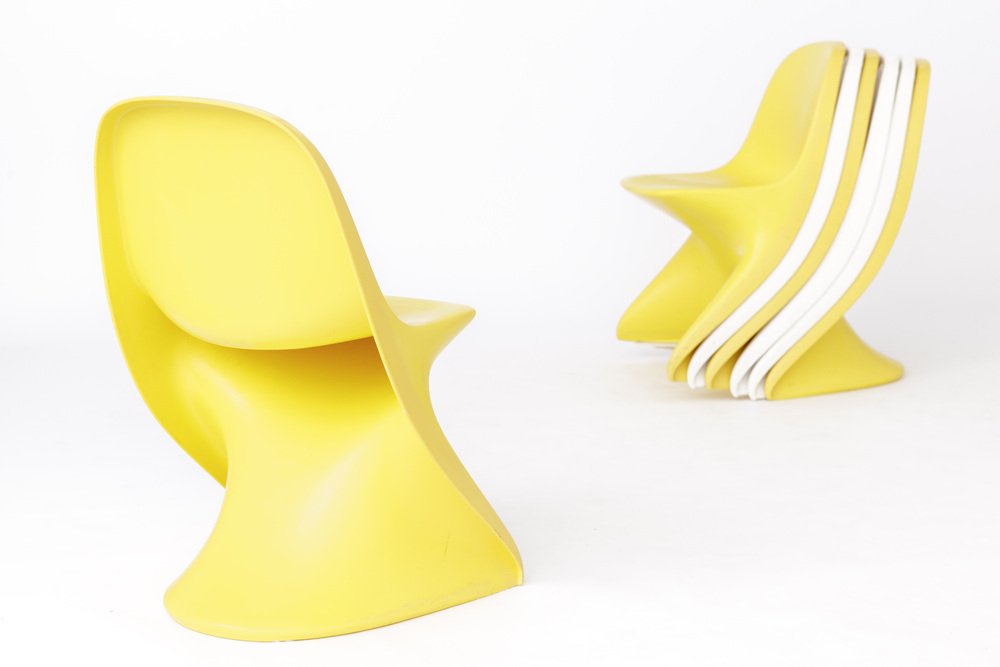 Childrens Chairs Cassalino by Alexander Begge for Manufacturer Casala, Germany, 1970s, Set of 7