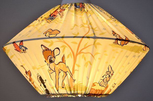 Childrens Room Ceiling Lamp with Walt Disney Decoration, 1950s-OV-628217